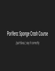 Porifera_ Sponge Crash Course - Kyler the Sponge that lives in a pineapple under the sea.pdf