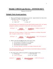 V22 - M5 DBA_Exam Review-Answer Key.rtf