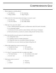 Comprehension Quiz - And Then There Were None.pdf