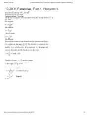 10.29.M Parabolas, Part 1, Homework_ Algebra 2 (Quarters) (Algebra 2 (Quarters)).pdf