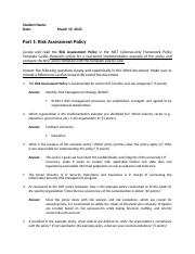SEC310 Module 3 Project - Risk Assessment Policy and Access Control Policy.docx