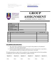 fin533 group assignment