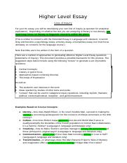 hl essay format requirements