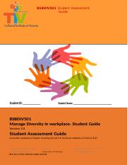 2.1_BSBDIV501 Manage diversity in the workplace  Student Assessment Guide.docx