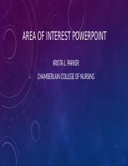 NURS 500- Area of Interest PowerPoint.pptx