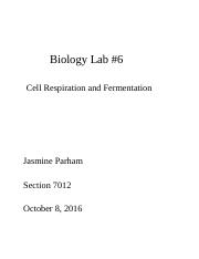 Biology Lab 6