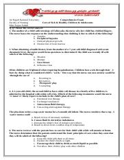 Answer-Comprehensive-exam-pediatric.doc