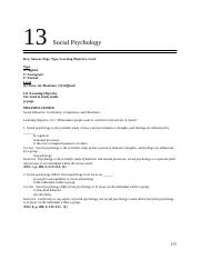 Ch  13 Social PsychologyQuesi (1)