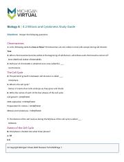 4.2 Mitosis and Cytokinesis Study Guide.docx.pdf