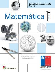 Matemática 1º medio - Guía didáctica del docente tomo 1.pdf