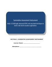 Summative Assessment - Unit Standard 115368.docx