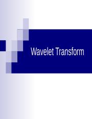 Wavelet Transform.ppt