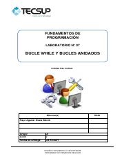 Lab 07 - Bucle While y Bucles Anidados.pdf