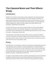 classical music for essay writing