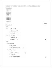 Grade 11 Physical Sciences Pre - test memorundum.pdf