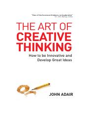John Adair - The Art of Creative Thinking.pdf