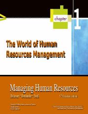 Week 1- The World of Human Resources Management.pdf