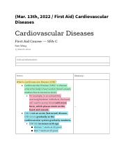 (Mar. 13th, 2022  First Aid) Cardiovascular Diseases..pdf