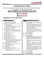 Mock CLAT 16 Solution.pdf