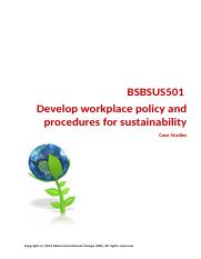 BSBSUS501 Case Studies V1.0.docx
