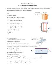 [Homework Answers] Set 6 Plane kinetics of rigid bodies.pdf