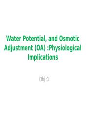 Water Potential, and Osmotic Adjustment (OA.pptx