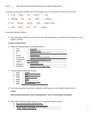 Dosage Calculation Assignment #2.docx