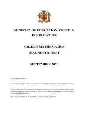 Grade 5 Mathematics Diagnostic Test Form 2020.pdf