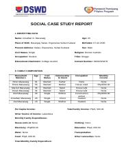 medical social case study report sample