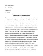 Mod 3 My writing and Social Change (Assignment).docx