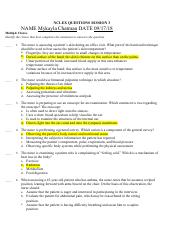 NCLEX QUESTIONS SESSION 3 - pdf