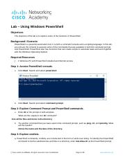 2.2.1.11 Lab - Using Windows PowerShell.docx