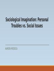 sociological imagination vs sociological perspective