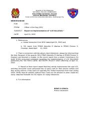 Report on Implementation of “LOI KALASAG “.docx