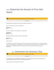 8.7.4 Determine the amount of free disk space.docx