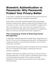 Biometric Authentication vs Passwords.docx