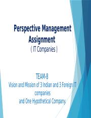 perspective management( team 8 Chanakya).pptx