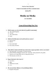 Media on Media Pre Test Questions Spring 2022-1.docx