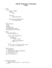 JAVA SE 7 Programmer 1 Removal Exam - Set B_updated.docx