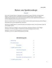 Spektroskopi Noter 2023.pdf