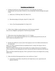 Worksheet on Mark 9-16 (1).docx