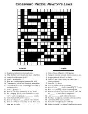 crossword Newton's Laws.pdf