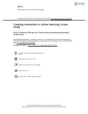 Assignment 3a-Creating interaction in online learning-a case study.pdf