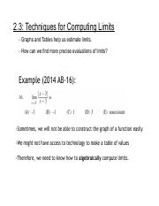 2.3 Techniques for Computing Limits (Part 1).pdf
