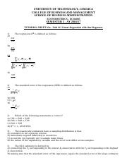 Tutorial Sheet 2a - Linear Regression with One Regressor.docx