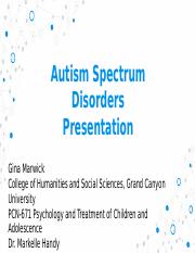 W3 Autism Spectrum Disorders Presentation.pptx