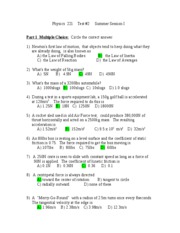 Physics 221 test #2 Sample
