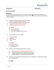 Financial  Accounting 1A Test Memo 1.docx