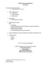 NUR 206 Community Nursing Concepts Study Guide for Exam 2 (1).docx