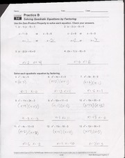 Factoring maze worksheet answers